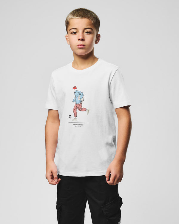 Weißes Biskra Grafik-T-Shirt für Kinder