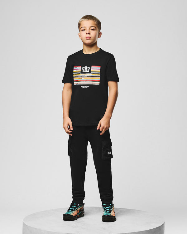 Kids Vinyl Graphic T-Shirt Black