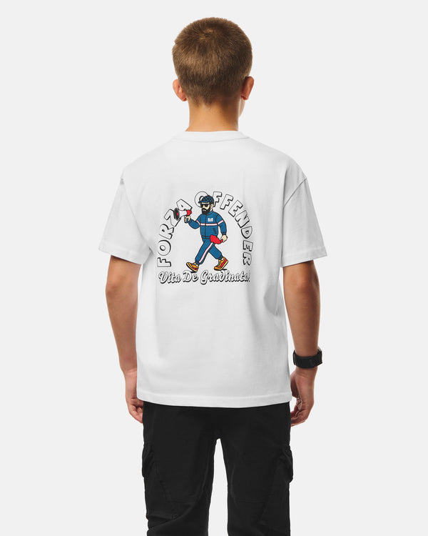 Kids Delinquens Grafik-T-Shirt Weiß