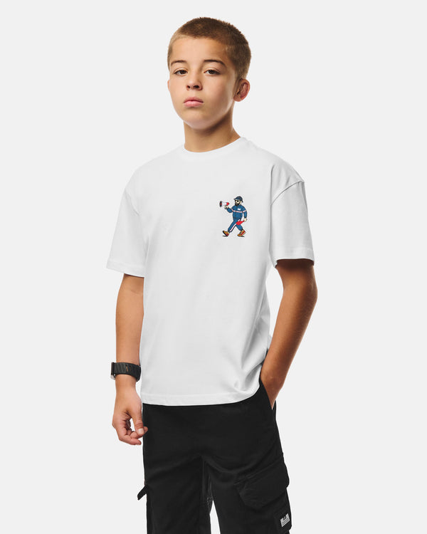 Kids Delinquens Grafik-T-Shirt Weiß