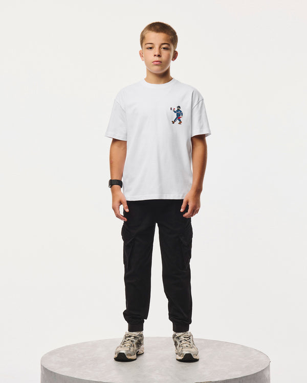 Kids Delinquens Grafik-T-Shirt Weiß
