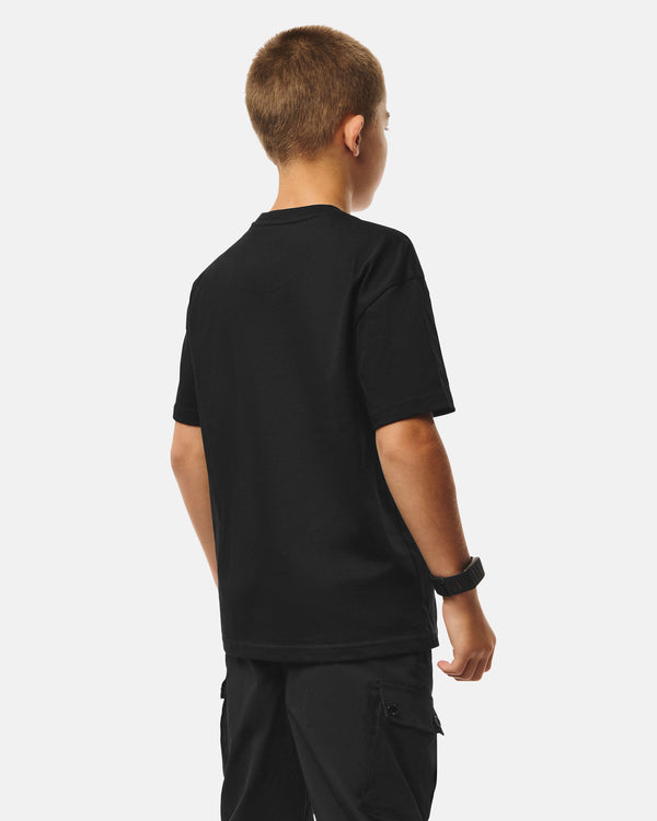 Kinder Adventus Grafik-T-Shirt Schwarz