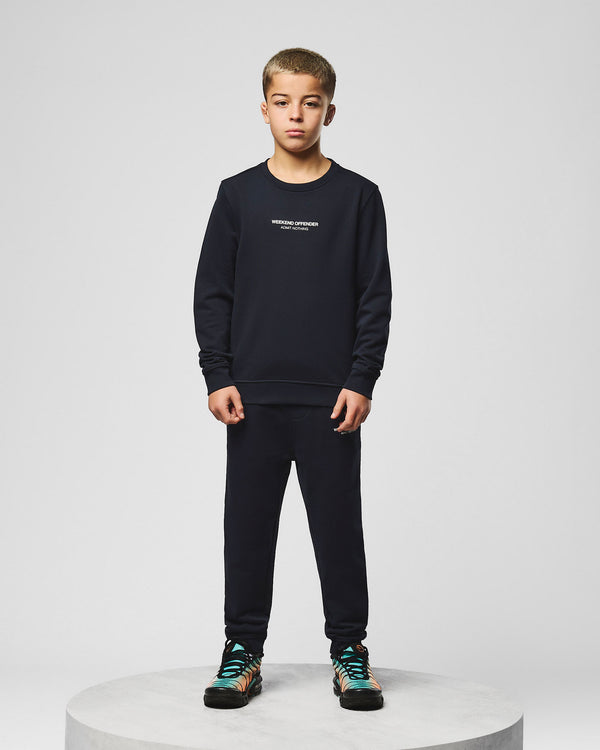 Raval Kinder-Sweatshirt, Marineblau/Weiß