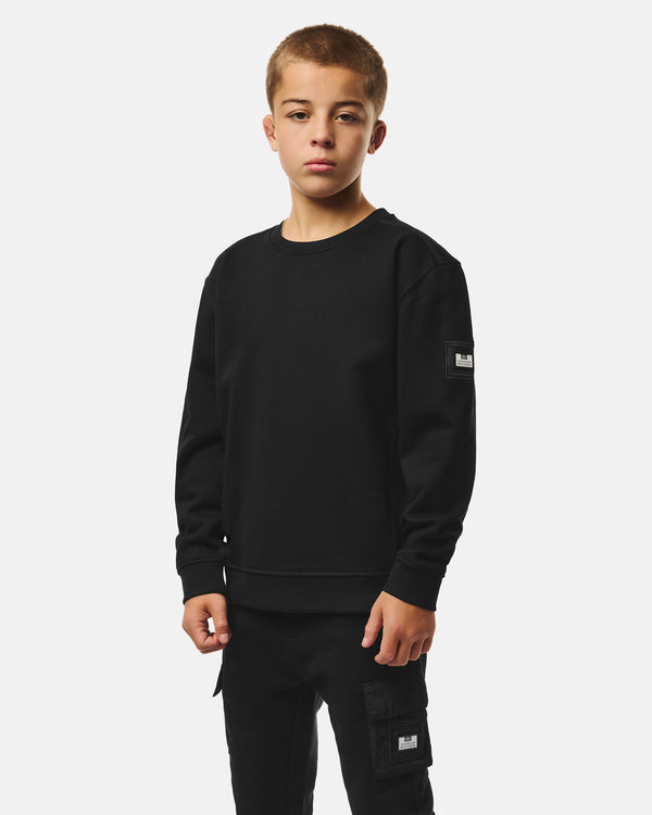 Felpa Thunder nera per bambini