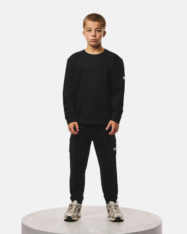Felpa Thunder nera per bambini