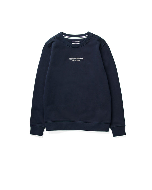 Raval Kinder-Sweatshirt, Marineblau/Weiß