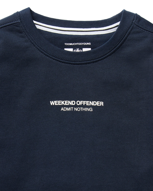 Raval Kinder-Sweatshirt, Marineblau/Weiß