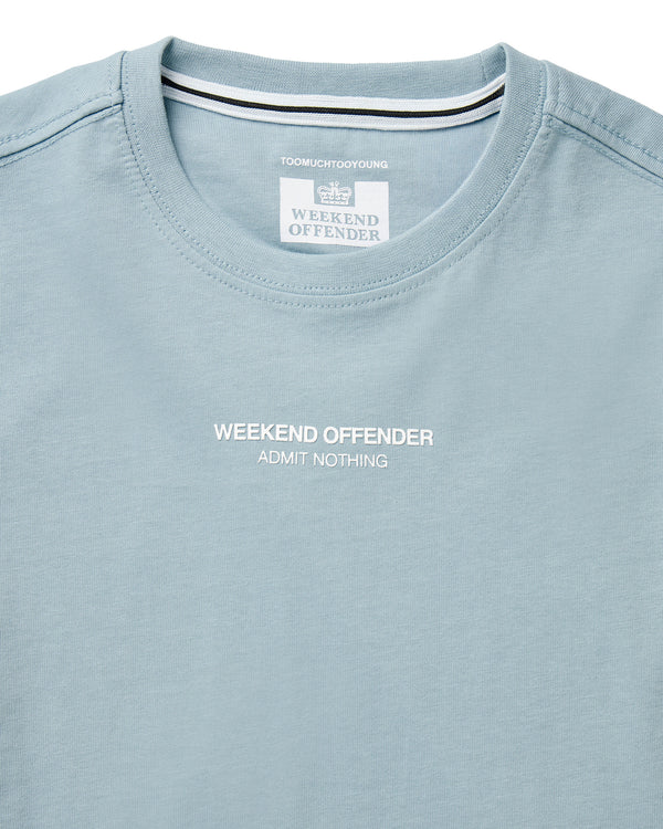 Kids Millergrove T-Shirt Blue Tourmaline/White