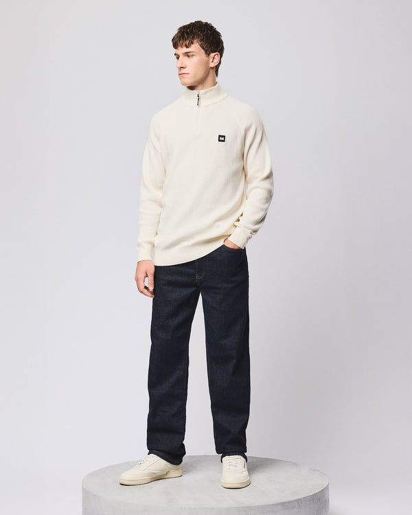 Isser Quarter Zip Jumper Ivory