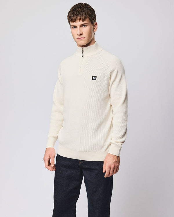 Isser Quarter Zip Jumper Ivory