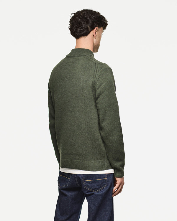 Castillos Wool Jumper Black Forest Green