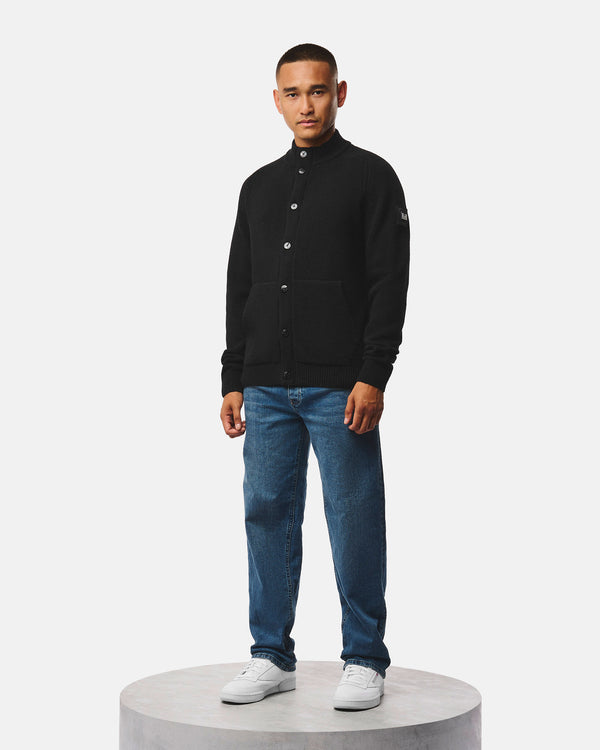 Gamston Wool Cardigan Black