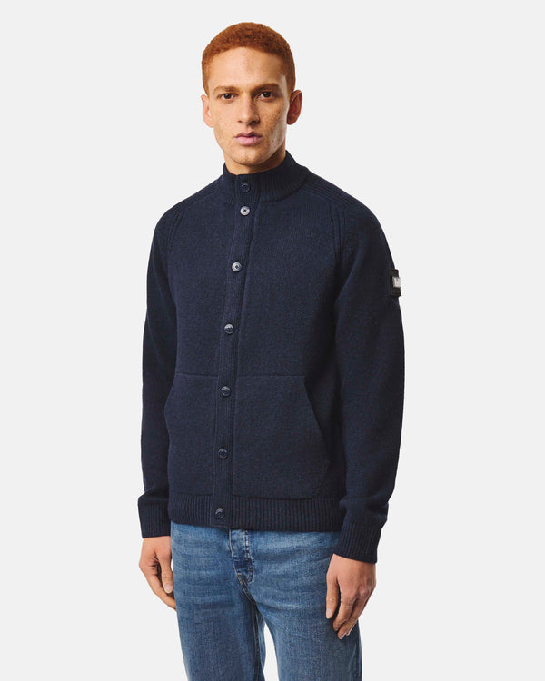 Gamston Wool Cardigan Navy