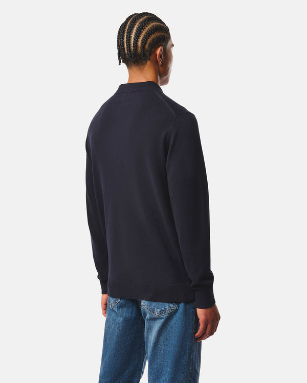 McNamara Knitted Polo Navy