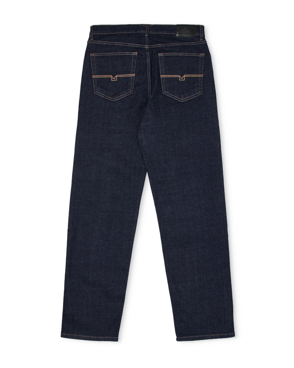 Jeans in denim larghi lavaggio scuro