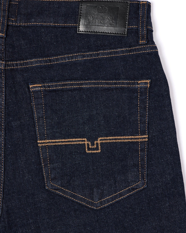 Jeans in denim larghi lavaggio scuro