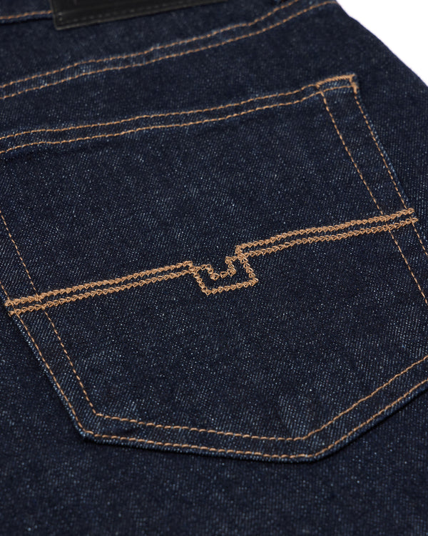 Jeans in denim larghi lavaggio scuro