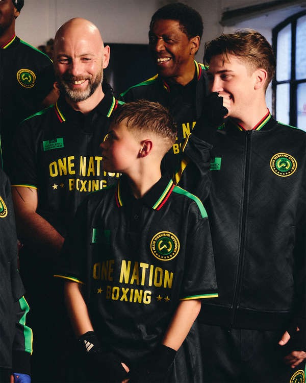 One Nation Football Shirt Black