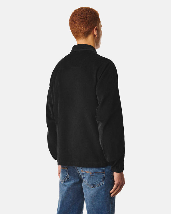 Croft Cord Over-Shirt Black