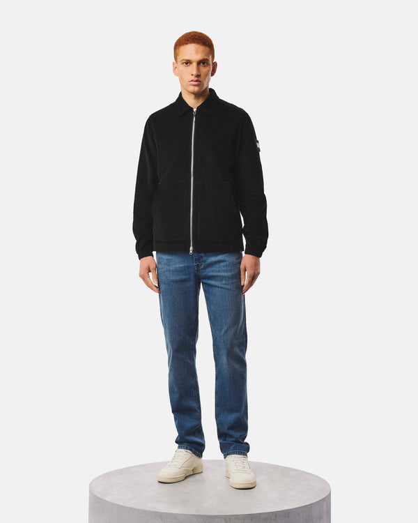 Croft Cord Over-Shirt Black