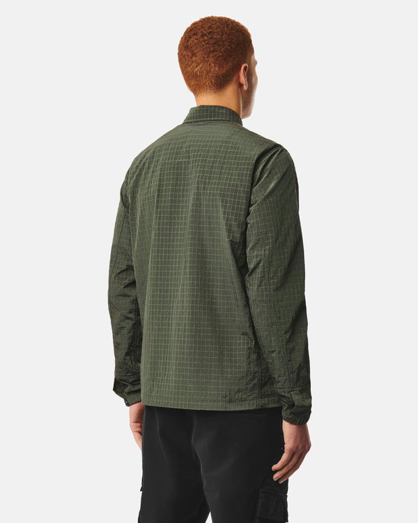 Vinnie Over-Shirt Black Forest Green