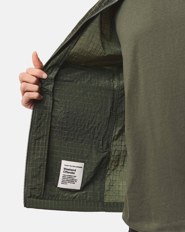 Vinnie Over-Shirt Black Forest Green