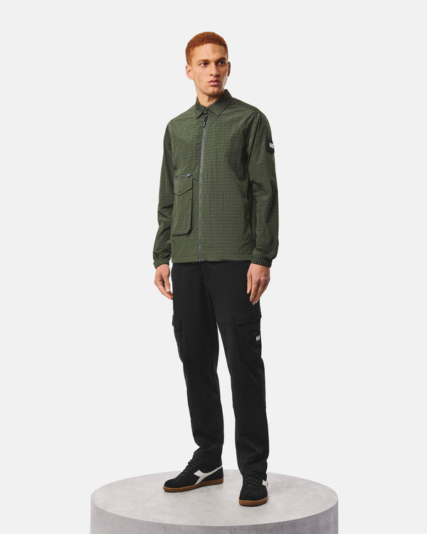 Vinnie Over-Shirt Black Forest Green
