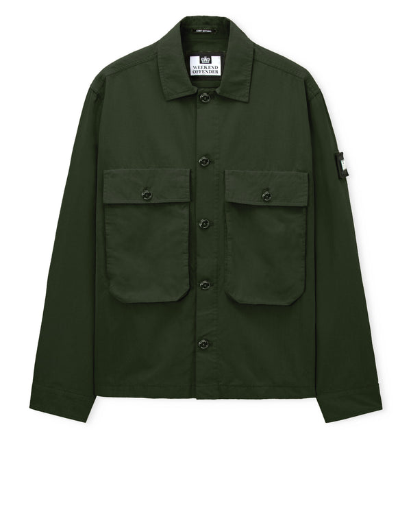 Pancho Over-Shirt Black Forest Green