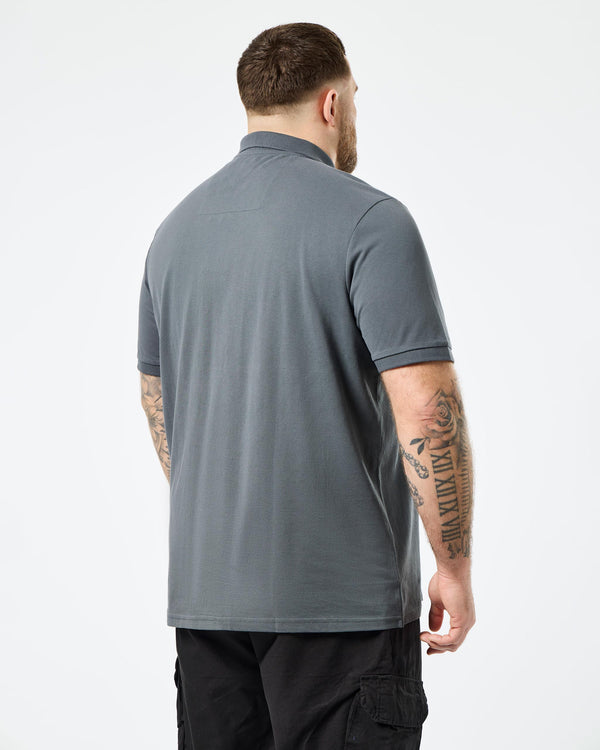 Plus Size - Caneiros Polo Shirt Zinc