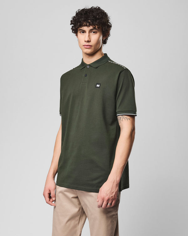 Sakai Polo Shirt Black Forest Green