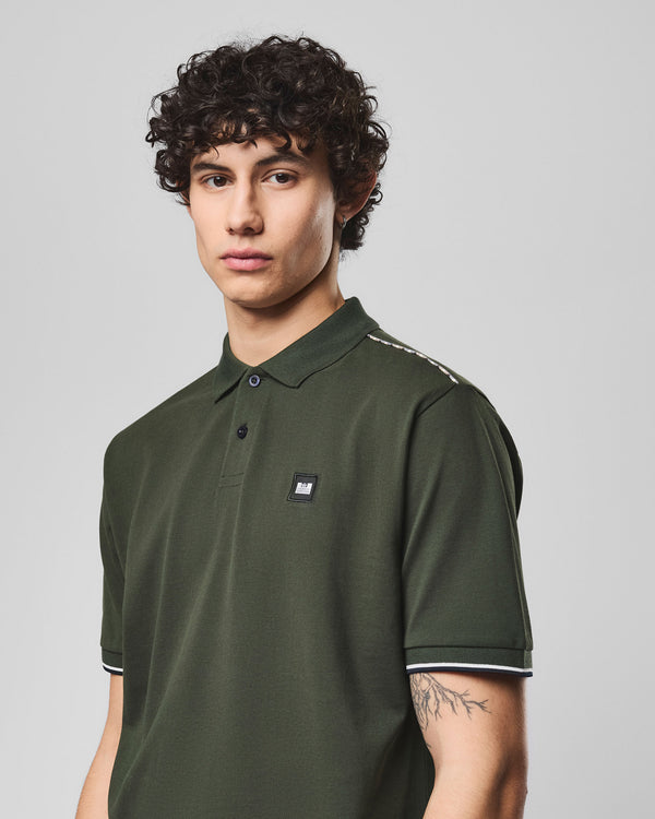 Sakai Polo Shirt Black Forest Green