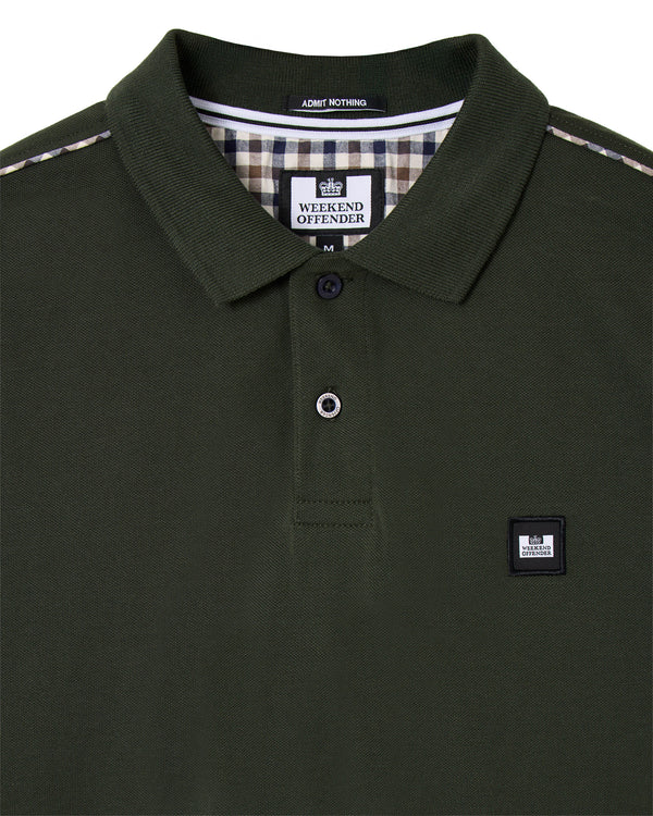 Sakai Polo Shirt Black Forest Green