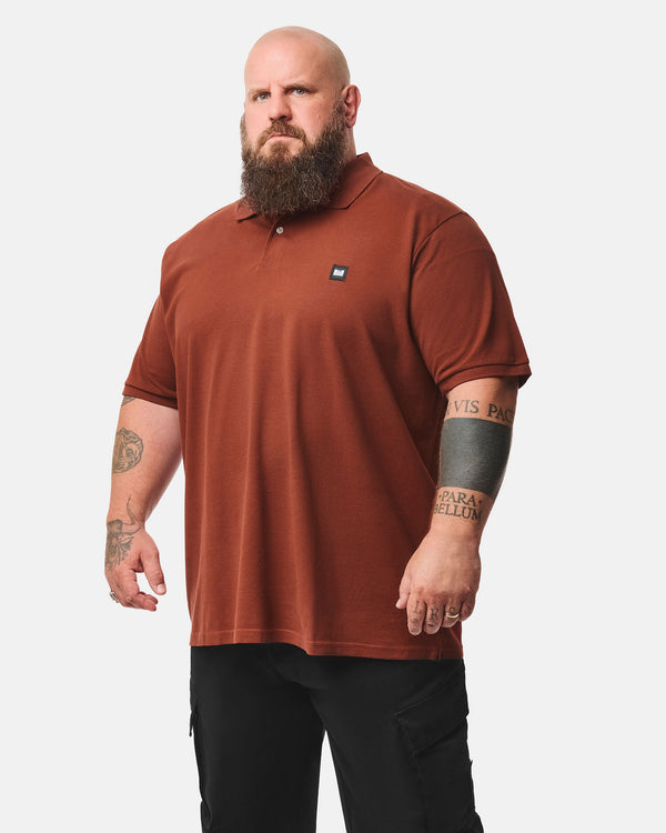 Plus Size - Heathcote Polo Shirt Brick