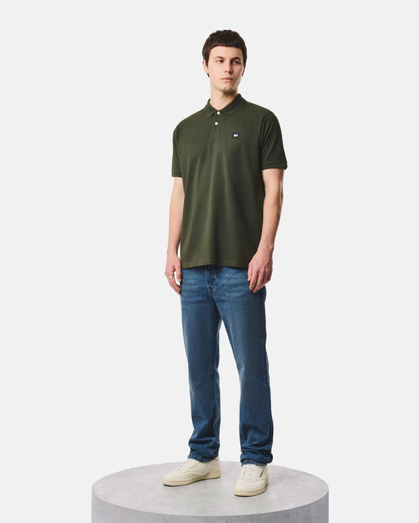 Polo Heathcote verde foresta nera