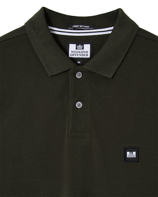 Polo Heathcote verde foresta nera