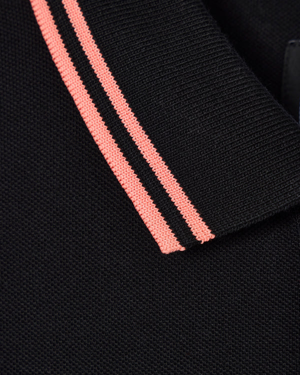 Levanto Poloshirt Schwarz/Koralle