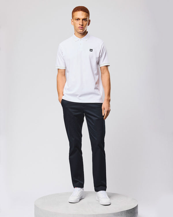 Levanto Polo Shirt White/Amazonite Green