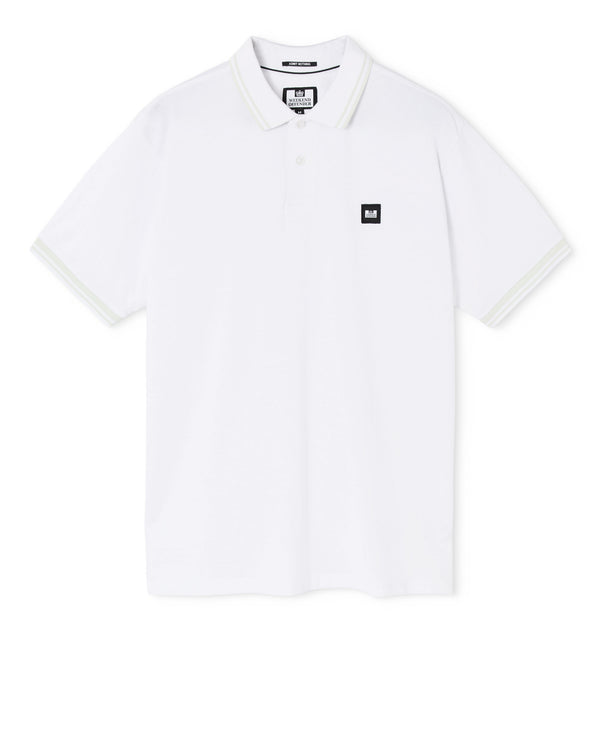Levanto Polo Shirt White/Amazonite Green