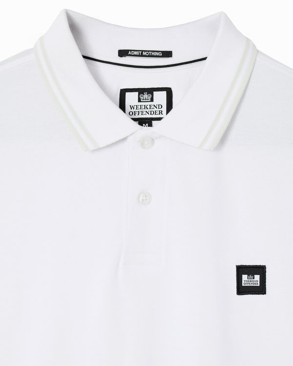 Levanto Polo Shirt White/Amazonite Green