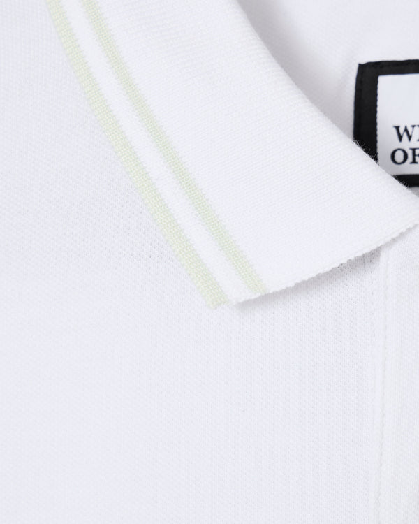 Levanto Polo Shirt White/Amazonite Green