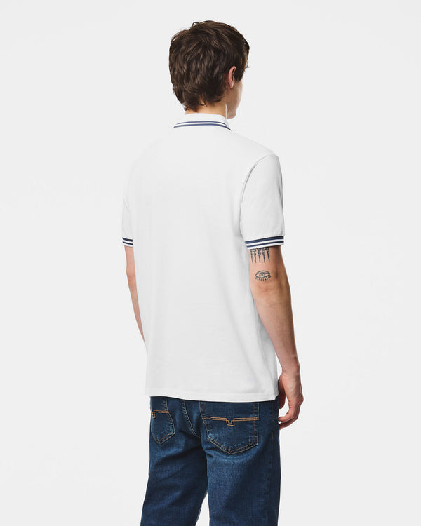 Levanto Polo Shirt White/Lagoon Blue