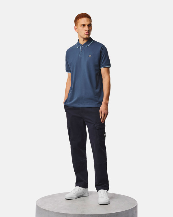 Cadwell Polo Shirt Lagoon Blue/Peruvian Blue