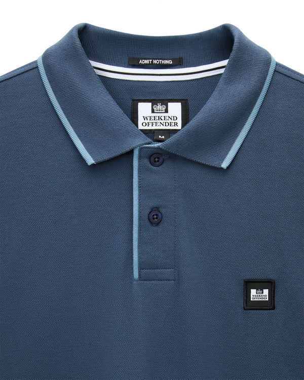 Cadwell Polo Shirt Lagoon Blue/Peruvian Blue