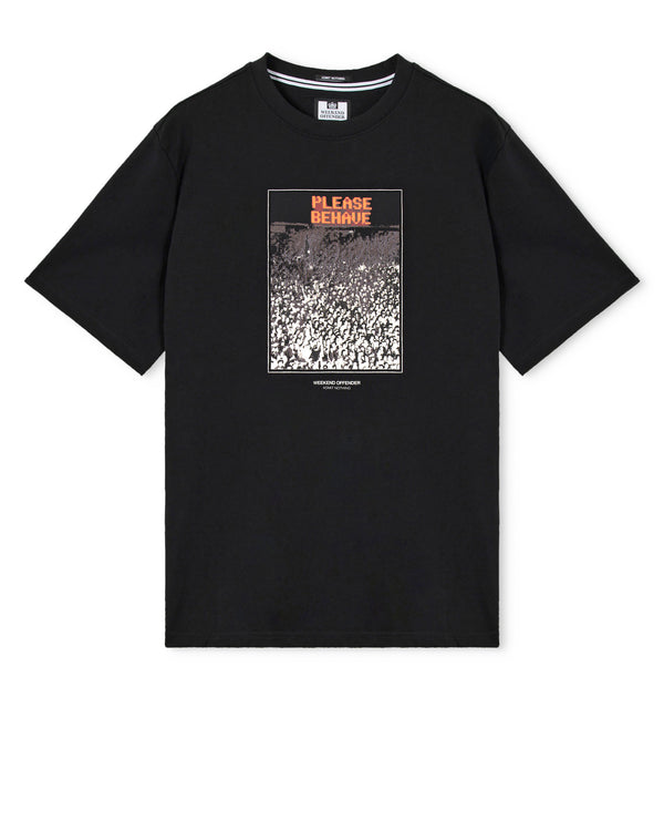 Behave Graphic T-Shirt Black