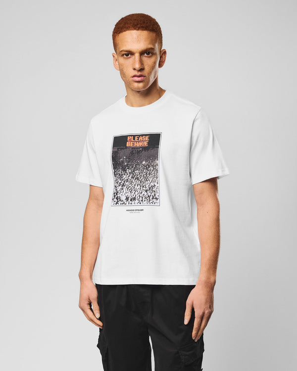 Behave Graphic T-Shirt White