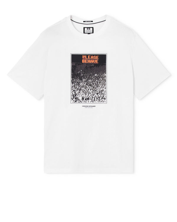 Behave Graphic T-Shirt White