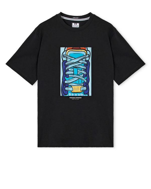 Laces Graphic T-Shirt Black