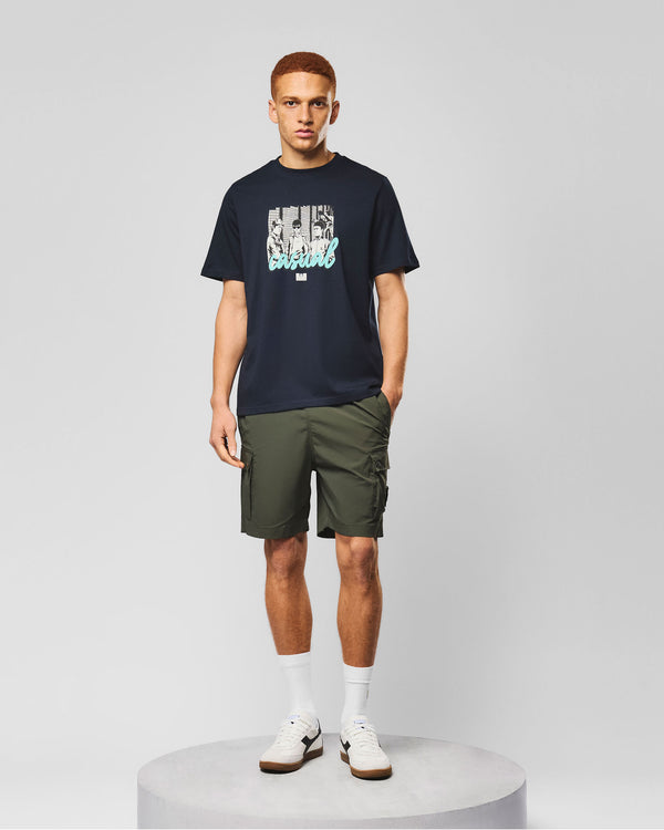Terrace Graphic T-Shirt Navy