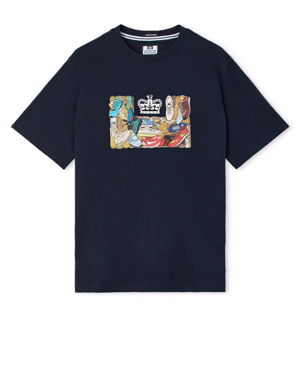 D'Arblay Graphic T-Shirt Navy