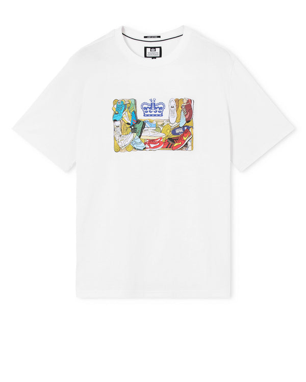 Plus Size - D'Arblay Graphic T-Shirt White